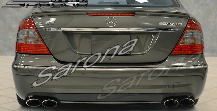 Custom Mercedes E Class Rear Bumper  Sedan (2003 - 2009) - $550.00 (Part #MB-022-RB)